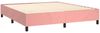 vidaXL Polsterbett mit Matratze Rosa 160x200 cm Samt Bild 4