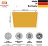 Rheinland Möbel FocusWall DAQ0505 – Quadratischer Akustik-Deckenabsorber 50×50 cm in Stofffarbe Solano inkl. Chrom-Stahlseilen - Made in Germany - Klasse A, Stoffbezug, schwer entflammbar Bild 2