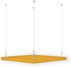 Rheinland Möbel FocusWall DAQ0505 – Quadratischer Akustik-Deckenabsorber 50×50 cm in Stofffarbe Solano inkl. Chrom-Stahlseilen - Made in Germany - Klasse A, Stoffbezug, schwer entflammbar Bild 3
