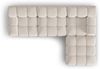 Micadoni Modulares Sofa Bellis 4-Sitzer mit flachem Modul 3D-Stoff Sonic Helles Beige Bild 4