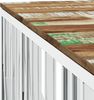 vidaXL Couchtisch Silbern Edelstahl und Altholz Massiv 350072 Bild 5
