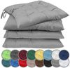 NatureMark Sitzkissen Sitzkissen 40 X 40 CM, Universal Sitzpolster Kissen, schadstoffgeprüft, Silber grau Bild 2