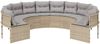 vidaXL Gartensofa mit Kissen Rund Beige Poly-Rattan 3318542 Bild 3