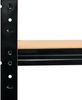 shelfplaza BLACK 190x90x60 cm Werkbank Regal in schwarz mit 6 Böden und 145 kg Traglast pro Boden Bild 4