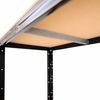 shelfplaza BLACK 190x90x60 cm Werkbank Regal in schwarz mit 6 Böden und 145 kg Traglast pro Boden Bild 3