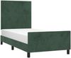 vidaXL Bettgestell ohne Matratze Dunkelgrün 90x200 cm Samt 3125614 Bild 3