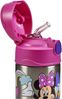 Thermos kids FUNTAINER STRAW BOTTLE DISNEY 0,35 l, Minnie, Thermoflasche Kinder aus Edelstahl mit Trinkhalm, 12 h kalt, spülmaschinenfest, dicht ohne Kohlensäure, Disney Flasche für Kita, Schule Bild 4