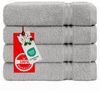 HAMMETEX Handtuch Set 4er Set Handtücher 50x100 cm, 100% Baumwolle, Weich & Saugstark, Frottier (Set, 4-St), mit Bordüre, einfarbig, weich Bild 3