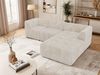 Modernes Wohnzimmer Sofa VORITA 3M L Freistehendes Ecksofa, L-Couch, Gepolstertes Sofa, Wellenfedern - Beige Cord - Rechts Bild 4