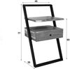KAWOLA Nachttisch LOMER Beistelltisch Akazie massiv natur 1 Schublade 77 x 35 x 45 cm Bild 5