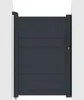 Vente-unique - NAZARIO Side gate Metall Grau - B 4,6 cm x H 145 cm x L 100 cm Bild 3