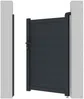 Vente-unique - NAZARIO Side gate Metall Grau - B 4,6 cm x H 145 cm x L 100 cm Bild 5