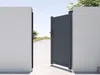 Vente-unique - NAZARIO Side gate Metall Grau - B 4,6 cm x H 145 cm x L 100 cm Bild 2
