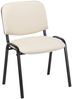 4er Set Besucherstuhl Ken Kunstleder, creme Bild 2