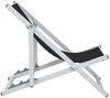 vidaXL Strandstühle 2 Stk. Klappbar Schwarz Aluminium und Textilene 360168 Bild 5