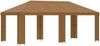 vidaXL Garten Pavillon 6 x 3 m Beige Polyester und Stahl 190 3376007 Bild 2