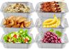 Grill Aluschalen 25 x Grillschale Einweg Schalen Aluminiumfolie 15x12x5cm 400ml Bild 2