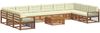vidaXL Sofagarnituren 11 pcs Natur und Creme Massivholz Akazie 3374260 Bild 2