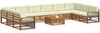 vidaXL Sofagarnituren 11 pcs Natur und Creme Massivholz Akazie 3374260 Bild 3