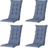 SET Aruba 4 x Klappsessel graphit, 1 x Tisch graphit, 4 x Auflage kobalt Bild 5