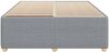 vidaXL Bettgestell ohne Matratze Hellgrau 160x200 cm Stoff 3284949 Bild 4