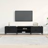 vidaXL TV-Schränk Schwarz Eichen-Optik 180 x 31,5 x 40 cm 862818 Bild 4