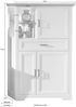 Highboard mit LED 'YASE' Pinie hell Artisan Eiche Bild 3