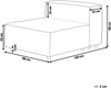 Sesselmodul ARDAL Stoff Beige Bild 2