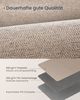 Songmics HOME Teppich, rutschfest, Jute-Optik, maschinenwaschbar, kamelbraun, 80x300 cm Bild 5