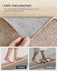 Songmics HOME Teppich, rutschfest, Jute-Optik, maschinenwaschbar, kamelbraun, 80x300 cm Bild 3