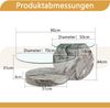 Couchtisch mit 2 Ebenen,H 44 x T 90 x B 70 cm, Sicherheitsglas & MDF in grauer Marmoroptik Bild 5
