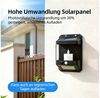 ibettertec LED Solarleuchte Solar Außen-Wandleuchte LED Solarlampe mit Bewegungsmelder, LED fest integriert, Warmweiß, Solar Wandleuchte für Wand, Flur & Garten 3 Modi IP65 Wasserdicht Bild 2