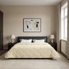 vidaXL Ganzjahresbettdecke Gepolstert Creme 240 x 260 cm 42026300 Bild 4