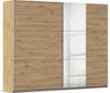 rauch Kleiderschrank; Schwebetürenschrank KRONACH, 2-türig, 1 Spiegeltüre, Eiche Artisan, 261x210x59xcm Bild 3