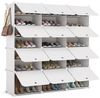 Mondeer Schuhschrank Schuhschrank (12 Fächer) mit Tür, Staub- und Wasserabweisend, für 20-42 Paar Schuhe Bild 2