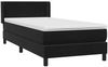 vidaXL Boxspringbett mit Matratze Schwarz 80x220 cm Samt 3318305 Bild 4