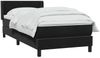 vidaXL Boxspringbett mit Matratze Schwarz 80x220 cm Samt 3318305 Bild 3