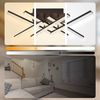 ZMH LED-Deckenleuchte, moderne Wohnzimmerlampe, 50 cm, schwarze Lampe mit Fernbedienung, 36 W, Kristalllampe für Schlafzimmer, Küche, Flur, Esszimmer Bild 2
