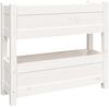 vidaXL Pflanzkübel Weiß 77x25x66 cm Massivholz Kiefer 823942 Bild 2
