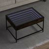 Couchtisch, Sofatisch mit Infinity-LED Räuchereiche 70x50x41 cm Bild 2