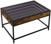 Couchtisch, Sofatisch mit Infinity-LED Räuchereiche 70x50x41 cm Bild 3