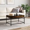 Couchtisch, Sofatisch mit Infinity-LED Räuchereiche 70x50x41 cm Bild 4
