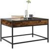 Couchtisch, Sofatisch mit Infinity-LED Räuchereiche 70x50x41 cm Bild 5