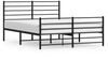 vidaXL Bettgestell mit Kopf- und Fußteil Metall Schwarz 140x200 cm 352338 Bild 2