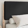 vidaXL Bettgestell mit gepolstertem Kopfteil Schwarz 140 x 190 cm 877916 Bild 3
