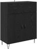 vidaXL Sideboard Schwarz Eichen-Optik 69,5 x 34 x 90 cm Holzwerkstoff 882274 Bild 2