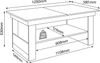 VCM Beistelltisch & Couchtisch Kobila 917070 Buche H. 52 x B. 115 x T. 58 cm Bild 4