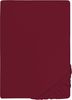 biberna Jersey-Elastic-Spannbetttuch 0077866, burgund, 1x 120x200 cm - 130x220 cm Bild 5