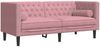 vidaXL 3-tlg. Chesterfield-Sofa-Set mit Nackenrollen Rosa Samt 3209284 Bild 4