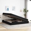 vidaXL Aufbewahrungsbett mit Matratze Schwarz 200 x 200 cm Samt 3399744 Bild 4
